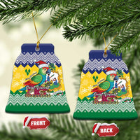 Saint Vincent and the Grenadines Christmas Ceramic Ornament Santa Vincent Parrot - Wonder Print Shop