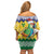 Personalized Saint Vincent and the Grenadines Christmas Family Matching Off Shoulder Short Dress and Hawaiian Shirt Santa Vincent Parrot - Wonder Print Shop