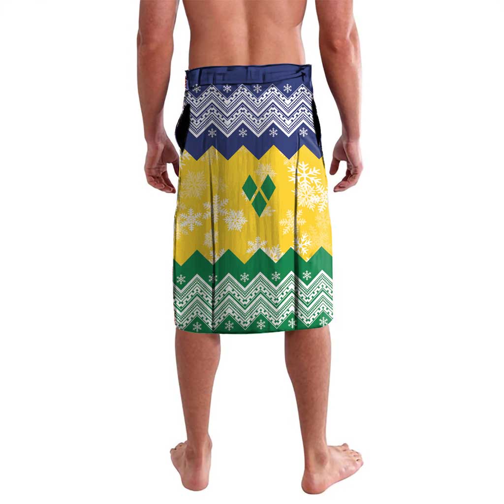 Personalized Saint Vincent and the Grenadines Christmas Lavalava Santa Vincent Parrot - Wonder Print Shop