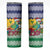 Saint Vincent and the Grenadines Christmas Skinny Tumbler Santa Vincent Parrot - Wonder Print Shop