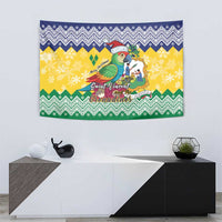 Saint Vincent and the Grenadines Christmas Tapestry Santa Vincent Parrot - Wonder Print Shop