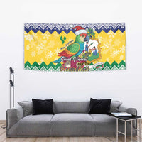 Saint Vincent and the Grenadines Christmas Tapestry Santa Vincent Parrot - Wonder Print Shop