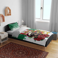 Morocco Christmas Bedding Set Santa Lion With Rose Xmas Vibe - Wonder Print Shop