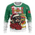 Morocco Christmas Ugly Christmas Sweater Santa Lion With Rose Xmas Vibe - Wonder Print Shop