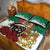 Morocco Christmas Quilt Bed Set Santa Lion With Rose Xmas Vibe - Wonder Print Shop