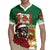 Morocco Christmas Rugby Jersey Santa Lion With Rose Xmas Vibe - Wonder Print Shop