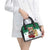 Morocco Christmas Shoulder Handbag Santa Lion With Rose Xmas Vibe