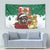 Morocco Christmas Tapestry Santa Lion With Rose Xmas Vibe - Wonder Print Shop