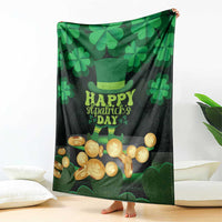Ireland St Patrick's Day Blanket Irish Shamrocks Leprechaun
