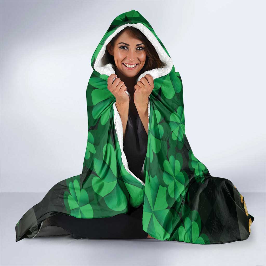Ireland St Patrick's Day Hooded Blanket Irish Shamrocks Leprechaun - Wonder Print Shop