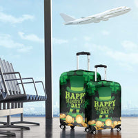 Ireland St Patrick's Day Luggage Cover Irish Shamrocks Leprechaun - Wonder Print Shop