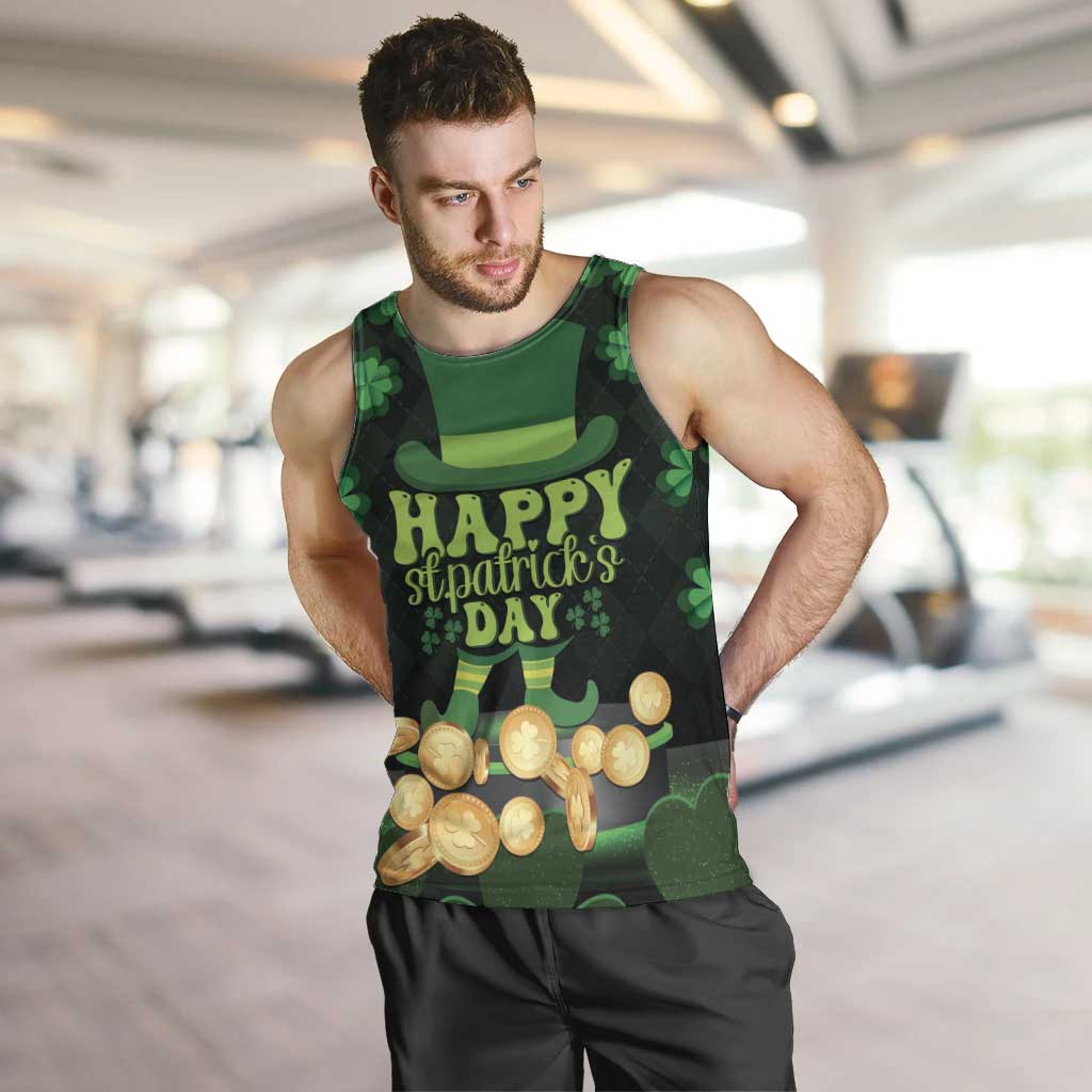 Ireland St Patrick's Day Men Tank Top Irish Shamrocks Leprechaun - Wonder Print Shop