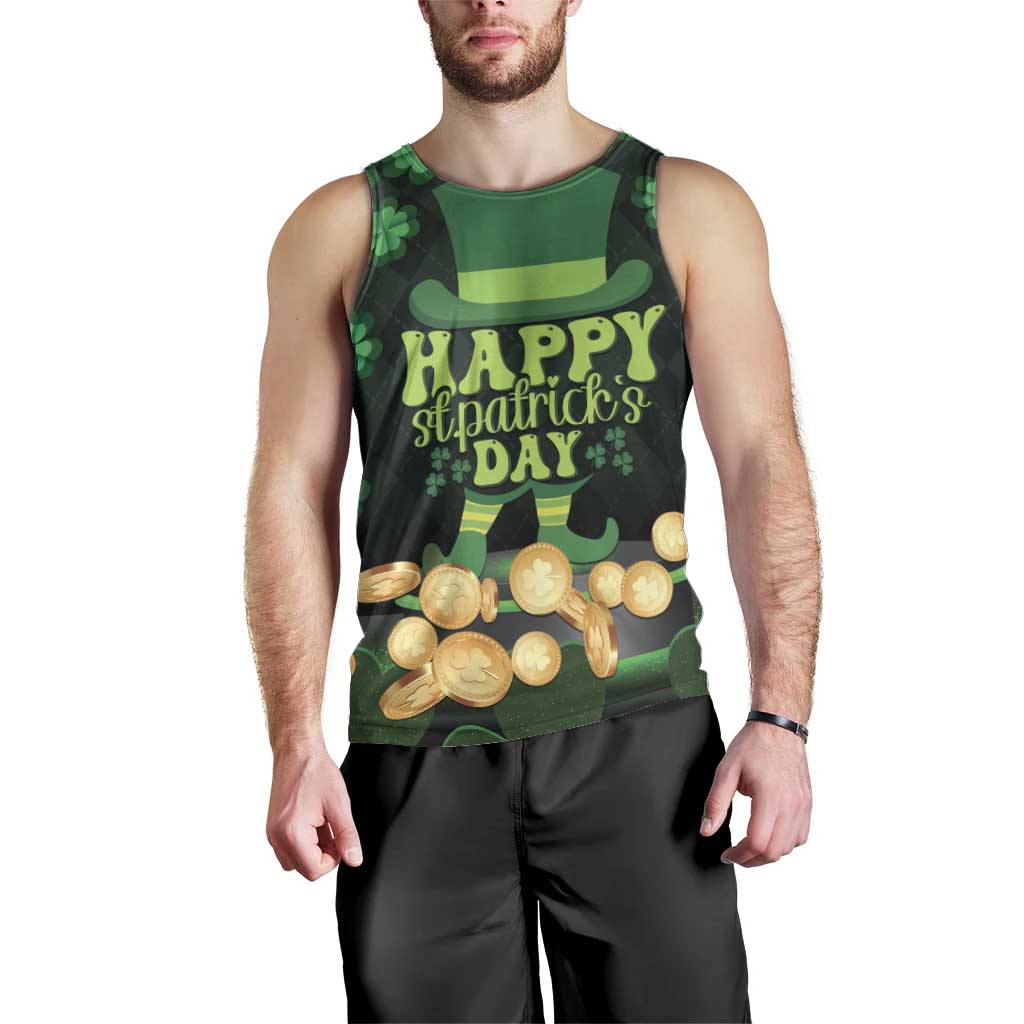Ireland St Patrick's Day Men Tank Top Irish Shamrocks Leprechaun - Wonder Print Shop