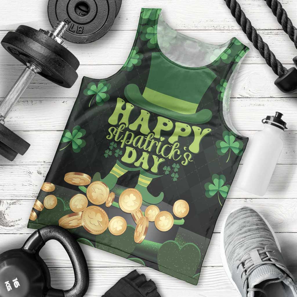 Ireland St Patrick's Day Men Tank Top Irish Shamrocks Leprechaun - Wonder Print Shop