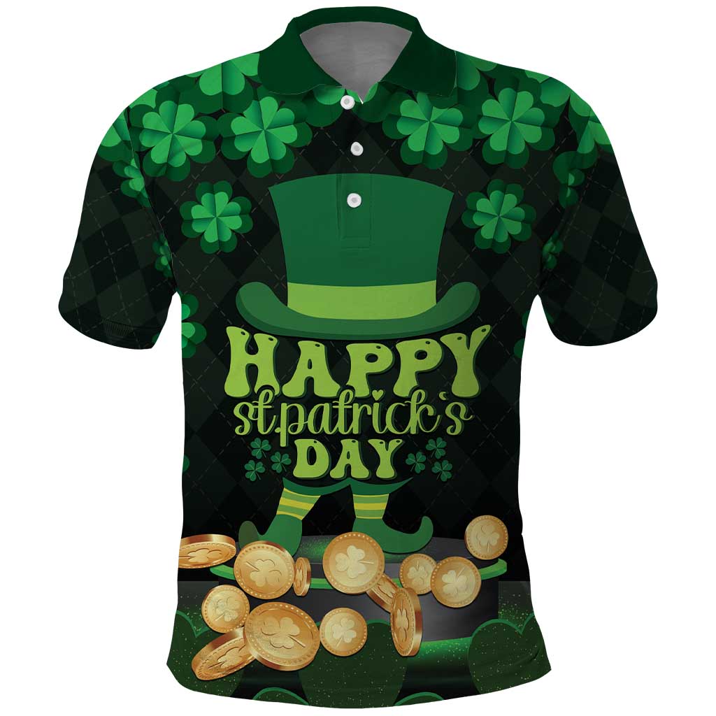 Ireland St Patrick's Day Polo Shirt Irish Shamrocks Leprechaun - Wonder Print Shop