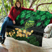 Ireland St Patrick's Day Quilt Irish Shamrocks Leprechaun - Wonder Print Shop