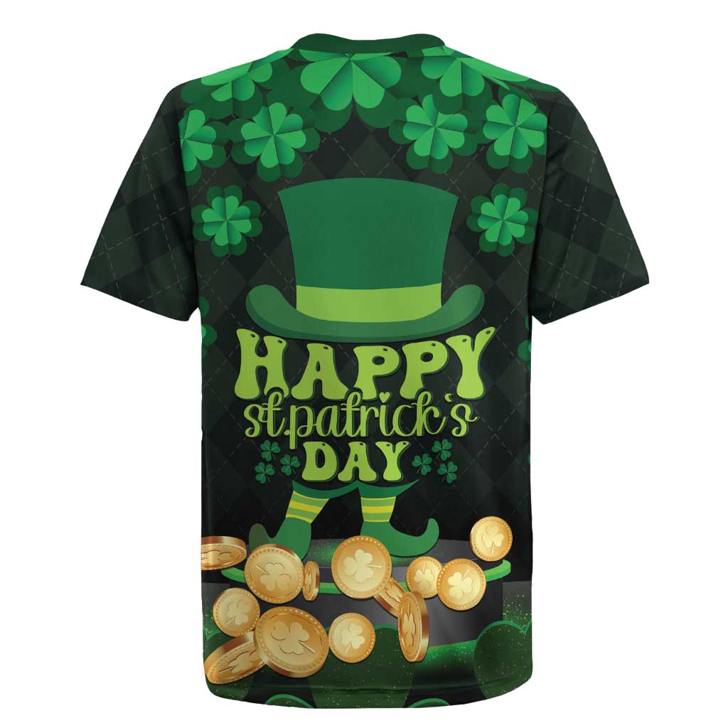 Ireland St Patrick's Day Rugby Jersey Irish Shamrocks Leprechaun - Wonder Print Shop