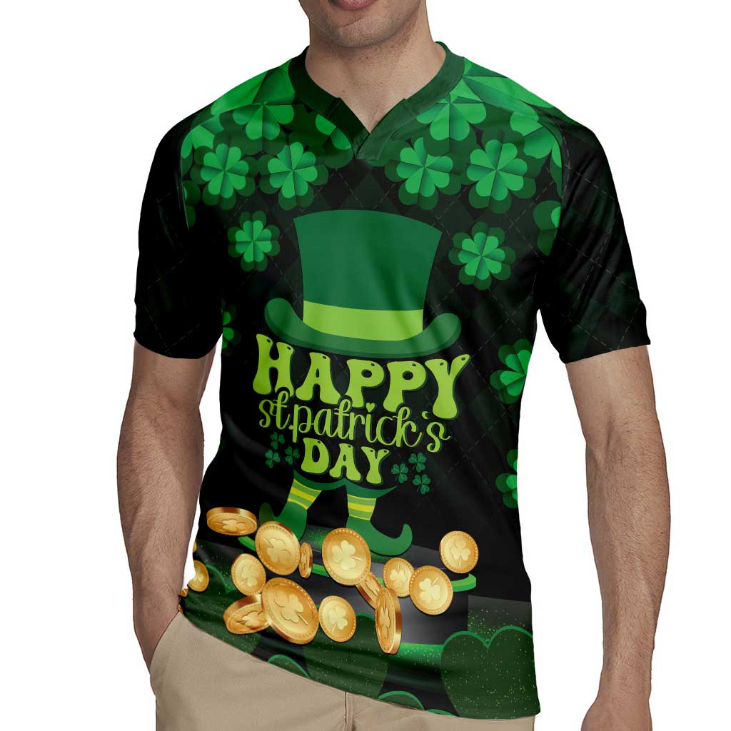 Ireland St Patrick's Day Rugby Jersey Irish Shamrocks Leprechaun - Wonder Print Shop