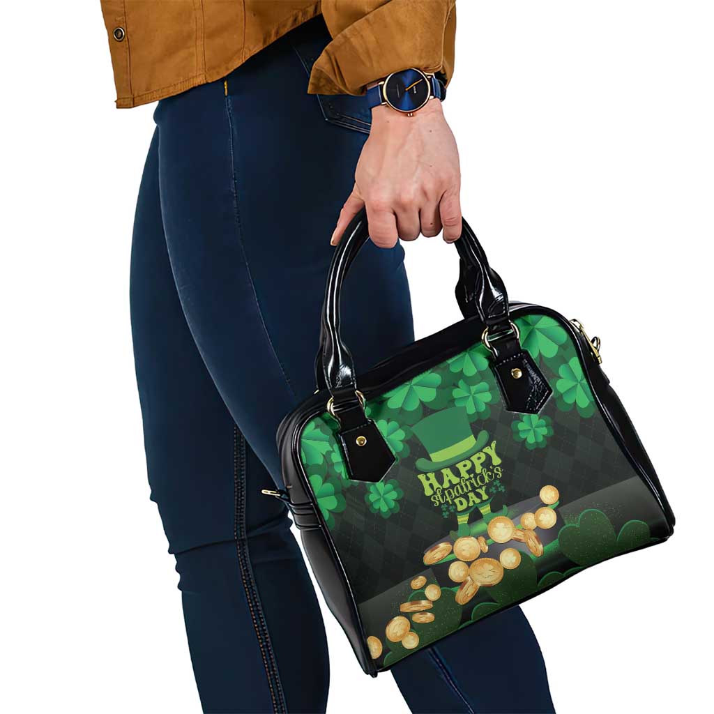 Ireland St Patrick's Day Shoulder Handbag Irish Shamrocks Leprechaun - Wonder Print Shop