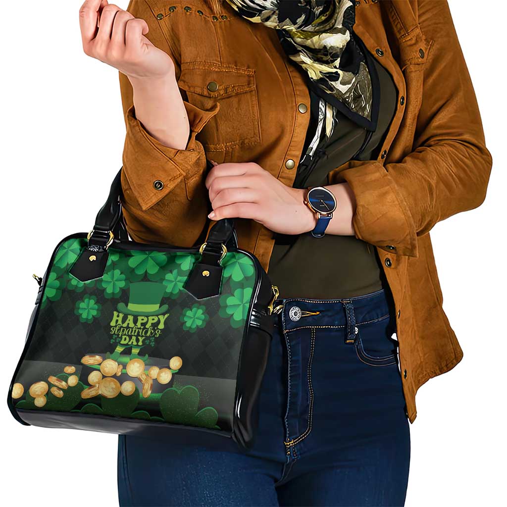 Ireland St Patrick's Day Shoulder Handbag Irish Shamrocks Leprechaun - Wonder Print Shop