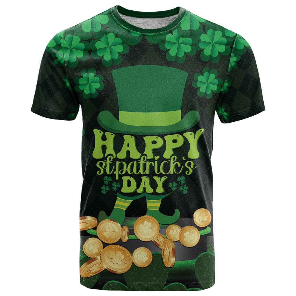 Ireland St Patrick's Day T Shirt Irish Shamrocks Leprechaun - Wonder Print Shop