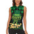 Ireland St Patrick's Day Women Sleeveless Polo Shirt Irish Shamrocks Leprechaun - Wonder Print Shop
