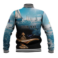 Personalised British Virgin Islands Baseball Jacket Vigilate Golden Lamps