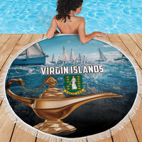 British Virgin Islands Beach Blanket Vigilate Golden Lamps