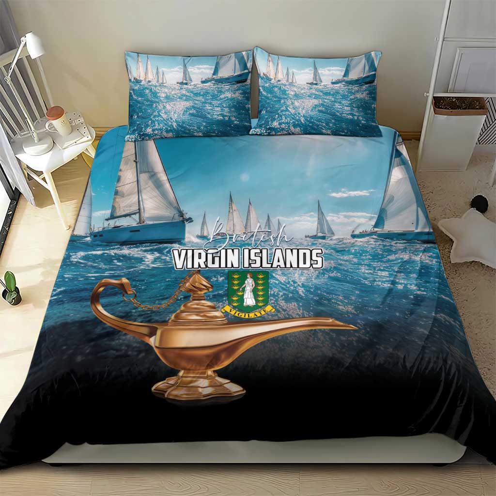 British Virgin Islands Bedding Set Vigilate Golden Lamps