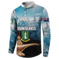 Personalised British Virgin Islands Button Sweatshirt Vigilate Golden Lamps