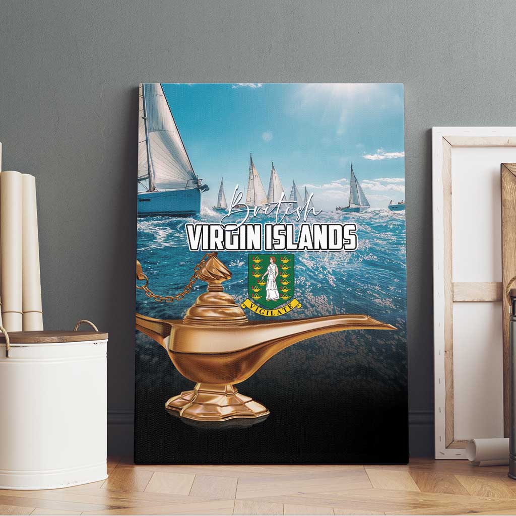 British Virgin Islands Canvas Wall Art Vigilate Golden Lamps