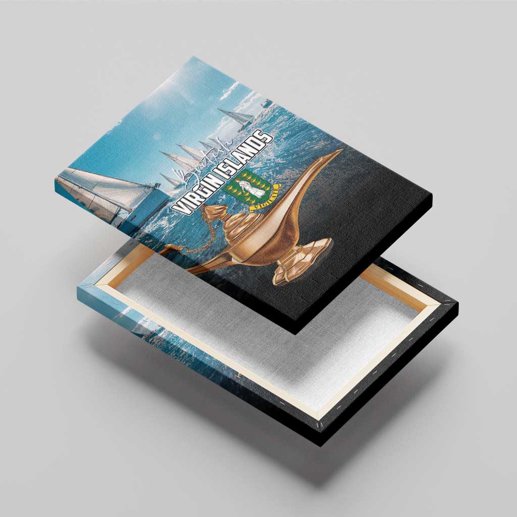 British Virgin Islands Canvas Wall Art Vigilate Golden Lamps