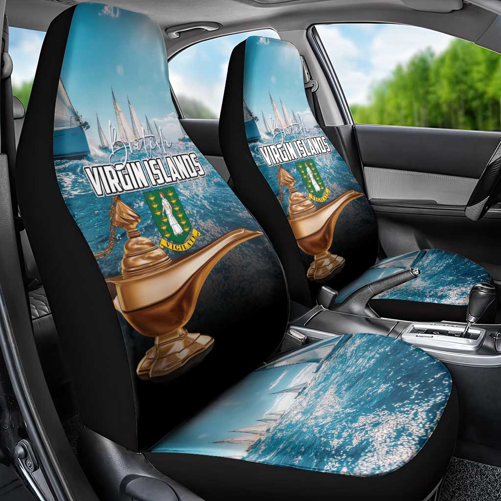 British Virgin Islands Car Seat Cover Vigilate Golden Lamps