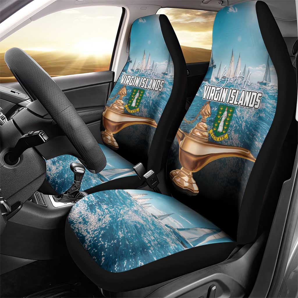 British Virgin Islands Car Seat Cover Vigilate Golden Lamps