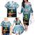 Personalised British Virgin Islands Family Matching Off The Shoulder Long Sleeve Dress and Hawaiian Shirt Vigilate Golden Lamps