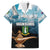 Personalised British Virgin Islands Family Matching Off The Shoulder Long Sleeve Dress and Hawaiian Shirt Vigilate Golden Lamps