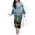 Personalised British Virgin Islands Family Matching Off The Shoulder Long Sleeve Dress and Hawaiian Shirt Vigilate Golden Lamps
