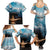 Personalised British Virgin Islands Family Matching Summer Maxi Dress and Hawaiian Shirt Vigilate Golden Lamps - Wonder Print Shop