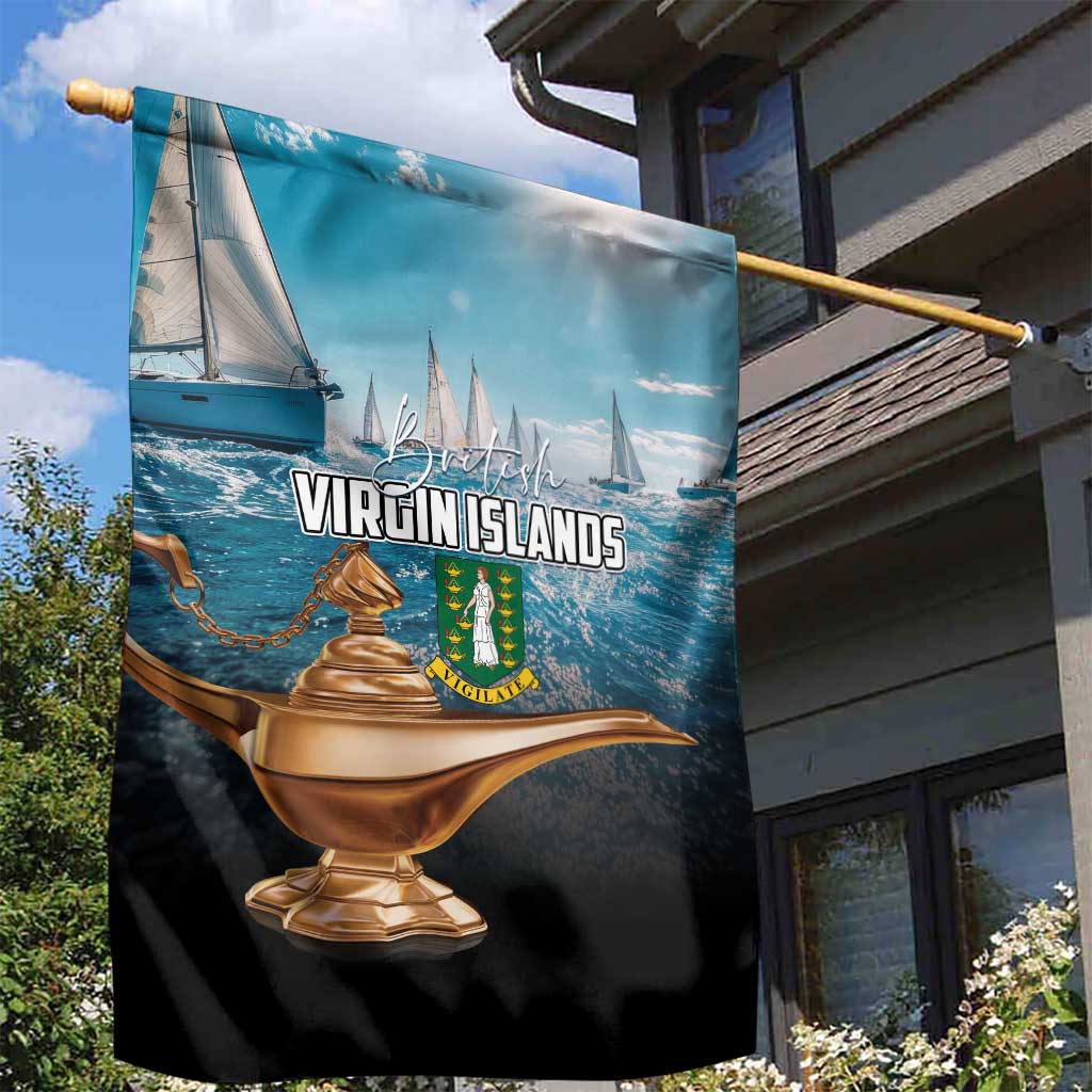 British Virgin Islands Garden Flag Vigilate Golden Lamps - Wonder Print Shop