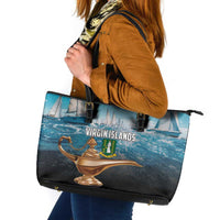 British Virgin Islands Leather Tote Bag Vigilate Golden Lamps
