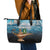 British Virgin Islands Leather Tote Bag Vigilate Golden Lamps