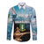 Personalised British Virgin Islands Long Sleeve Button Shirt Vigilate Golden Lamps