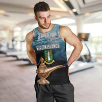 Personalised British Virgin Islands Men Tank Top Vigilate Golden Lamps - Wonder Print Shop