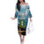 Personalised British Virgin Islands Off The Shoulder Long Sleeve Dress Vigilate Golden Lamps - Wonder Print Shop