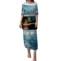 Personalised British Virgin Islands Puletasi Vigilate Golden Lamps - Wonder Print Shop