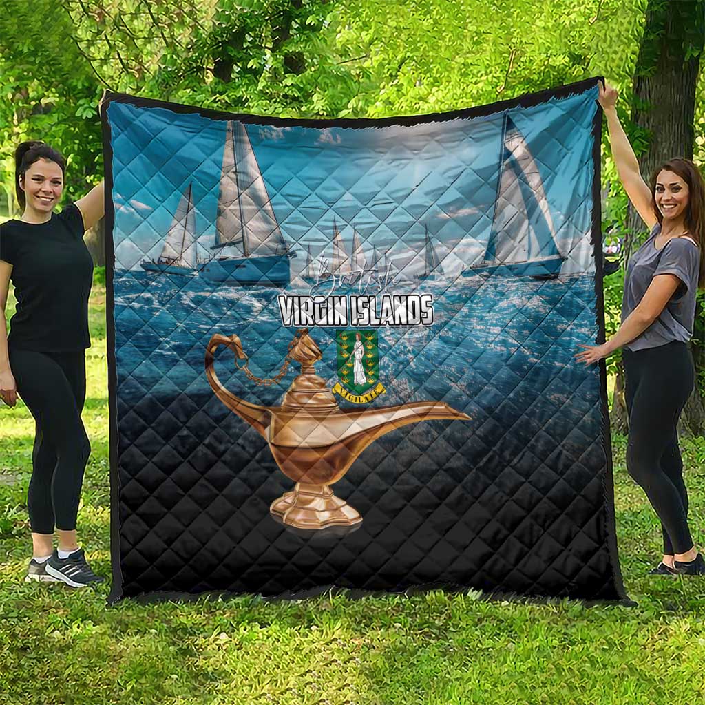 British Virgin Islands Quilt Vigilate Golden Lamps - Wonder Print Shop