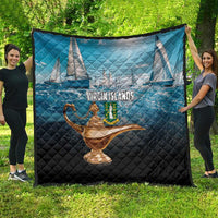 British Virgin Islands Quilt Vigilate Golden Lamps - Wonder Print Shop