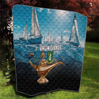 British Virgin Islands Quilt Vigilate Golden Lamps - Wonder Print Shop