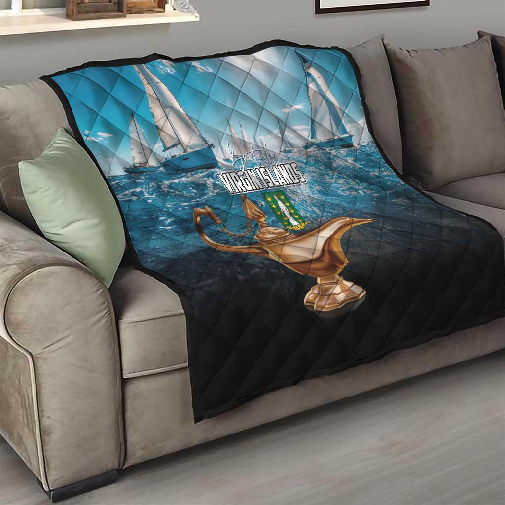 British Virgin Islands Quilt Vigilate Golden Lamps - Wonder Print Shop
