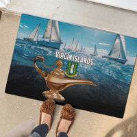 British Virgin Islands Rubber Doormat Vigilate Golden Lamps - Wonder Print Shop